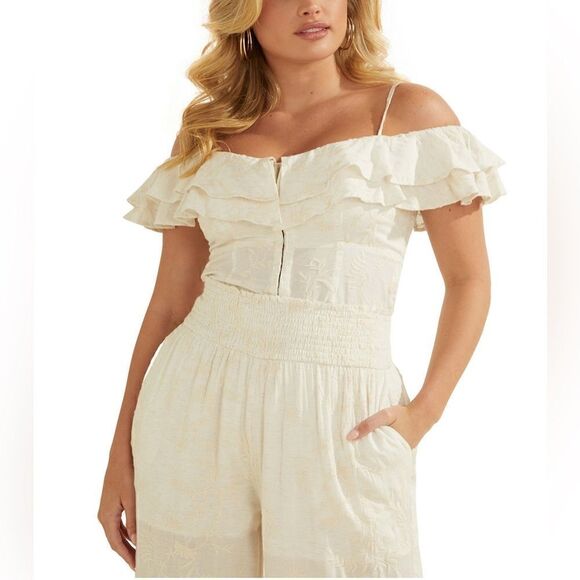 Guess NWT Mattie Top & Maya Palazzo Pant Set (S/M) - Picture 4 of 16